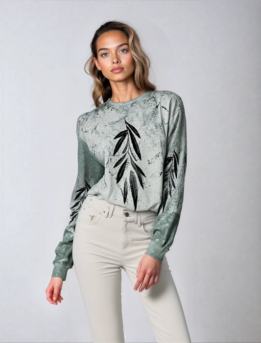 The Medicine Leaf: Mono Tie Dye Crewneck Sweatshirt - The Store, by avalove