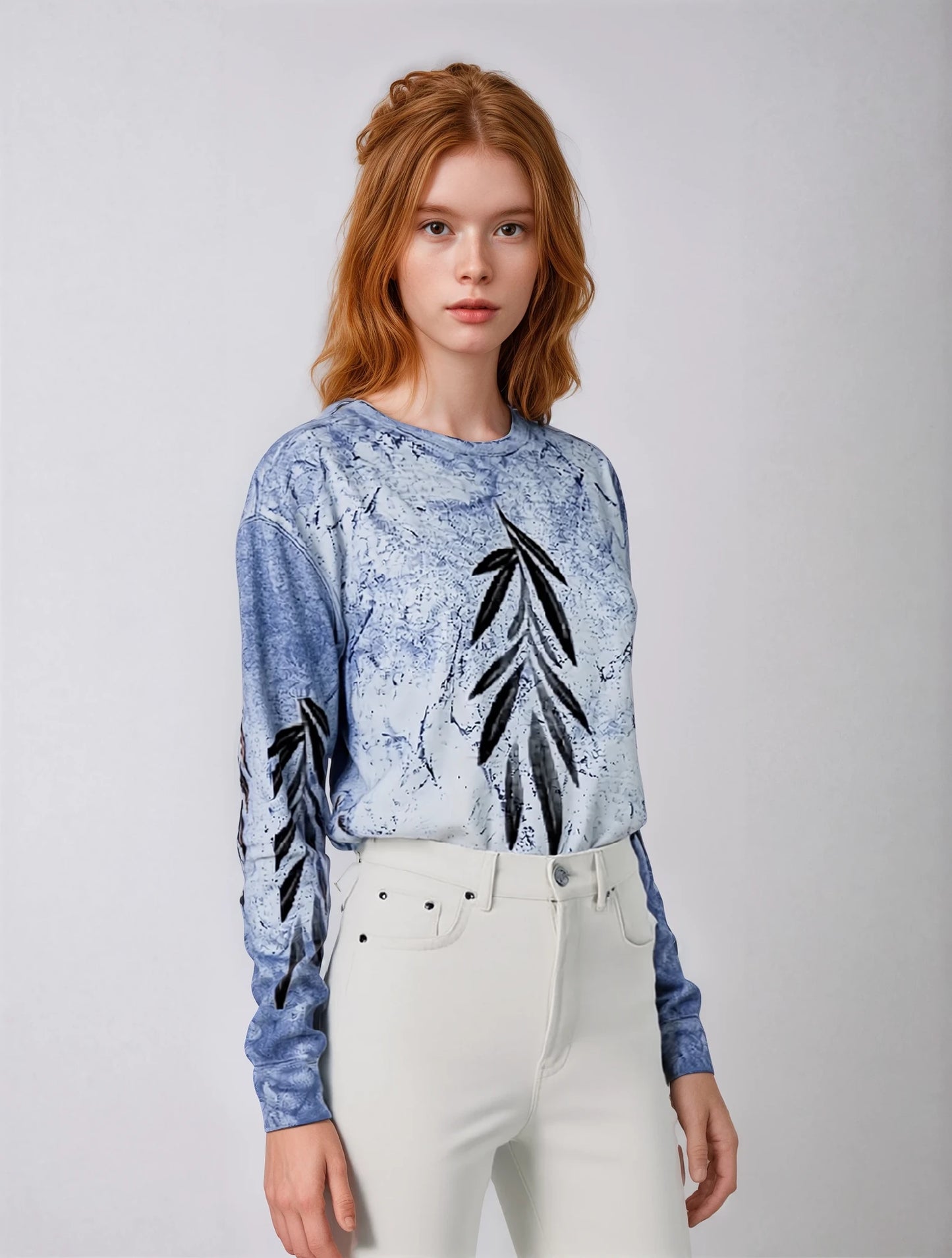 The Medicine Leaf: Mono Tie Dye Crewneck Sweatshirt - The Store, by avalove