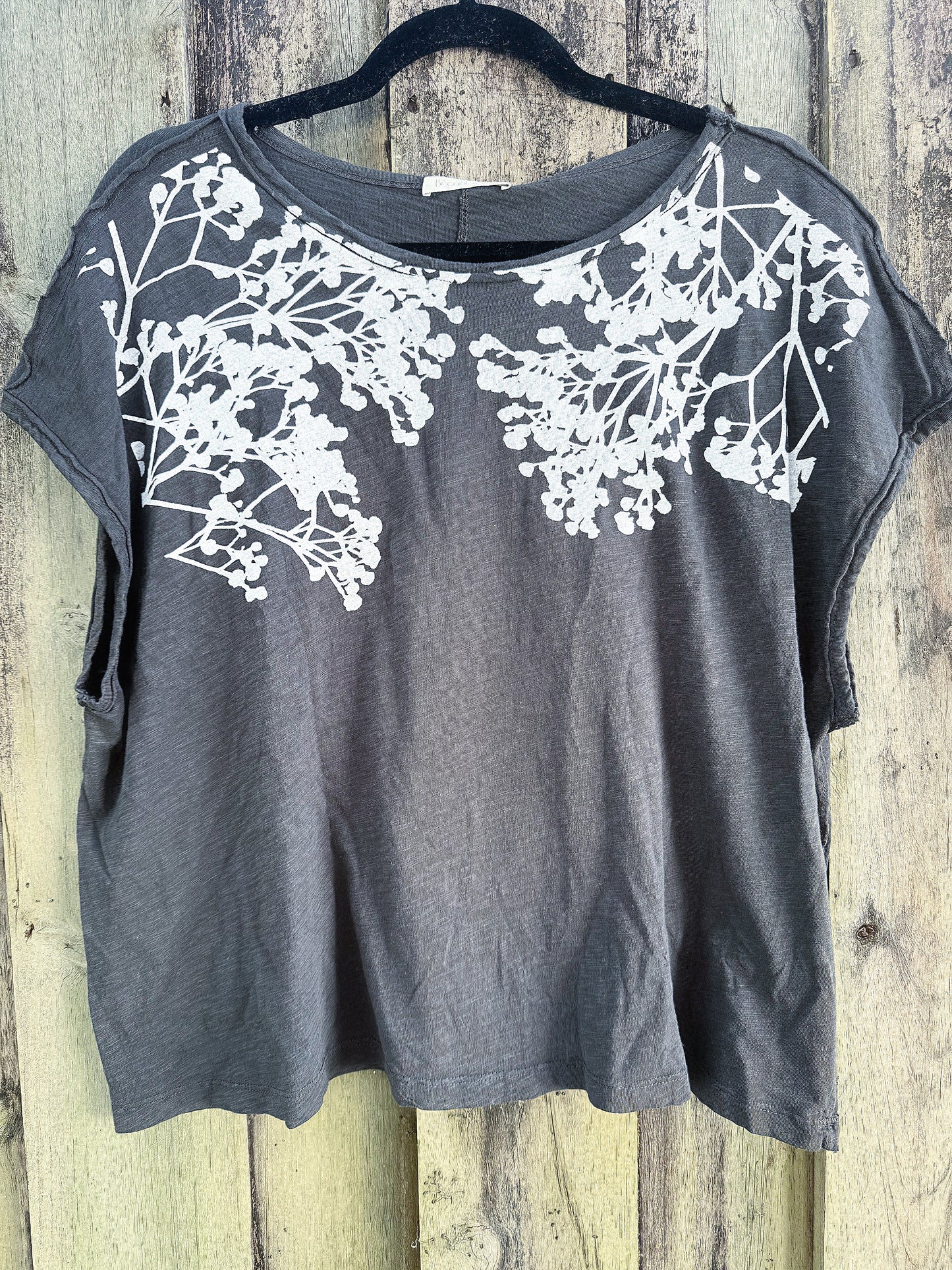 Veil of Flowers Classic Tee Charcoal