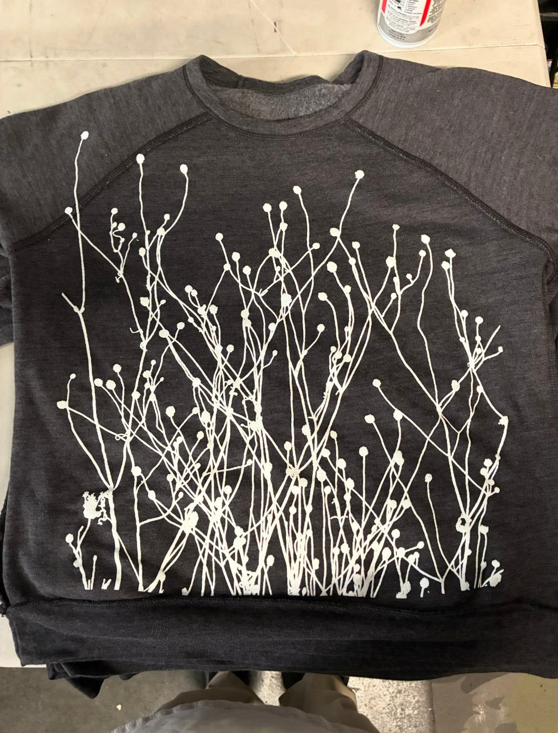 Field Two Sided Print Limited Edition : Super Lux Cozy sweatshirt: Charcoal