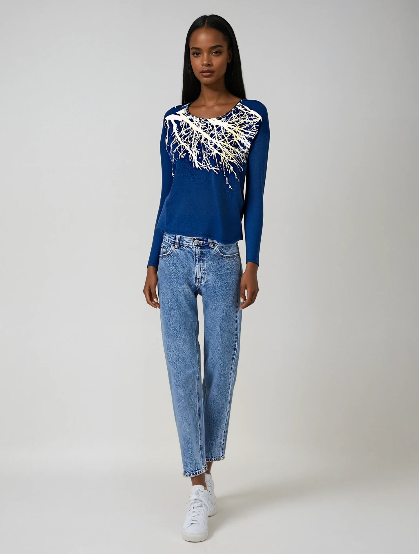 Big Branch Sweater-Denim