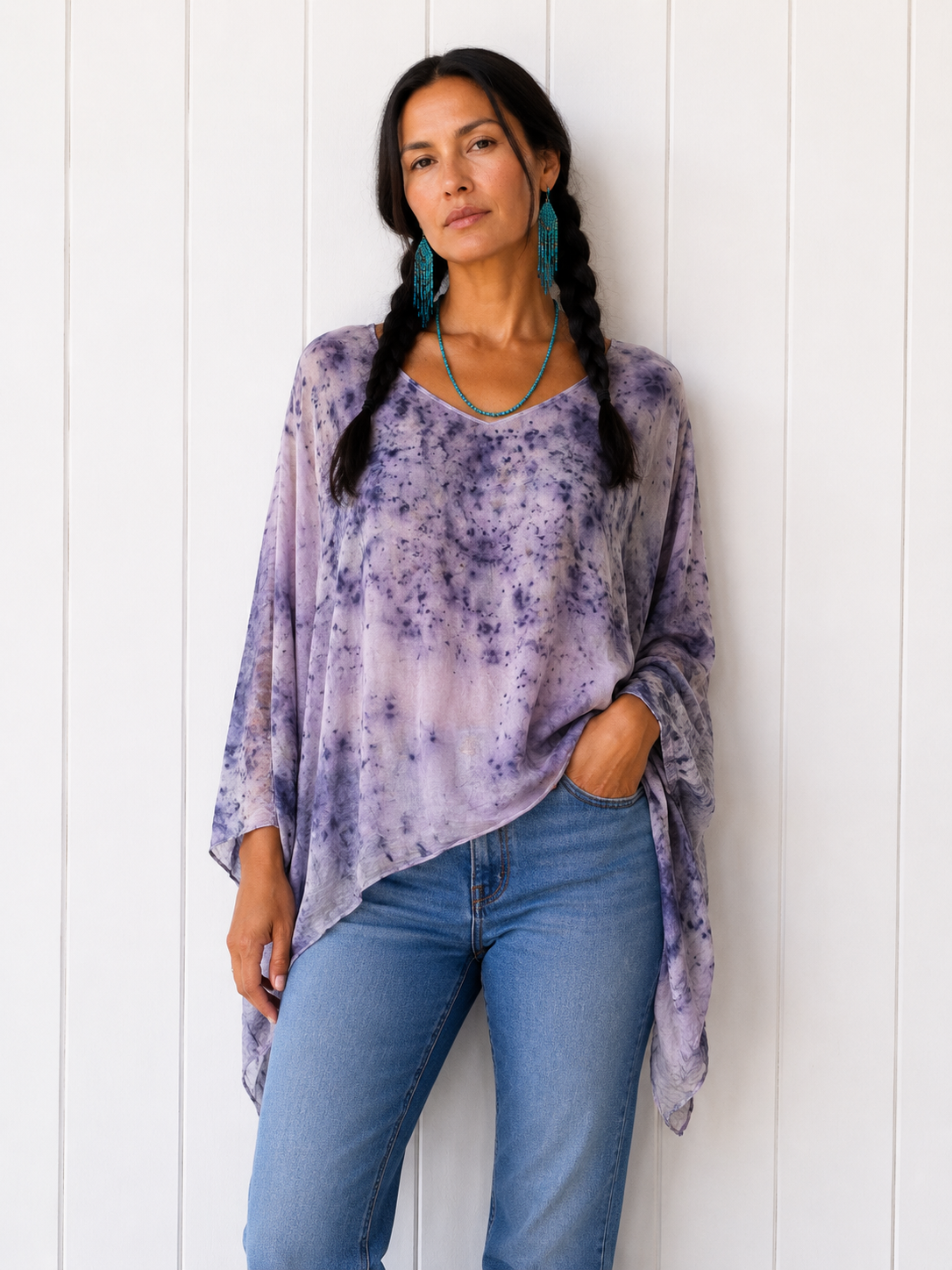 Rose Dyed: Flowy Caftan: Just Rose