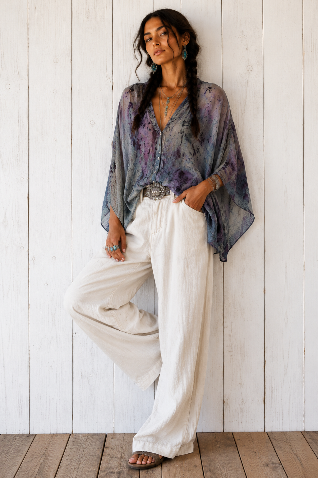Rose Dyed: Silk Button Down: pure rose darker