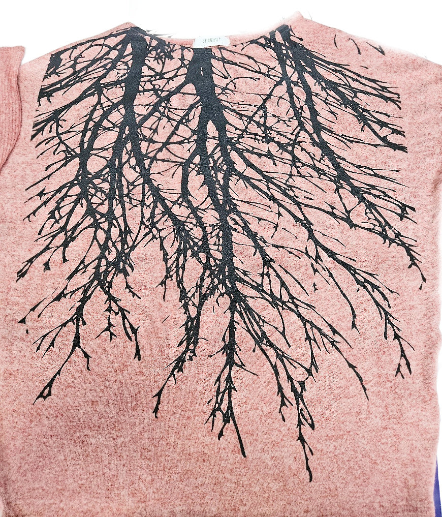 Tribe Tree Rose Quartz Sweater