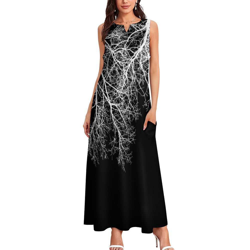 THE STORE by avalove Moon Trees Black As Night Dress