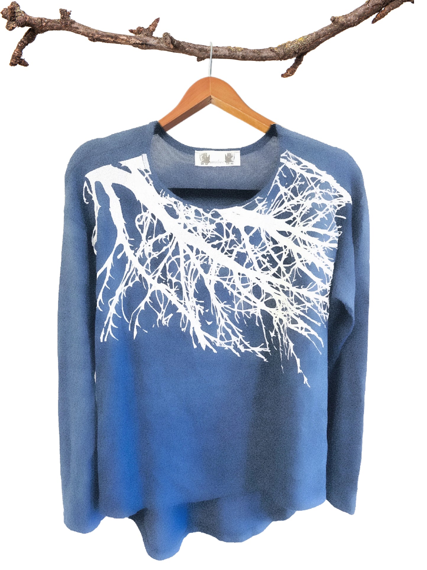 Big Branch Sweater-Denim