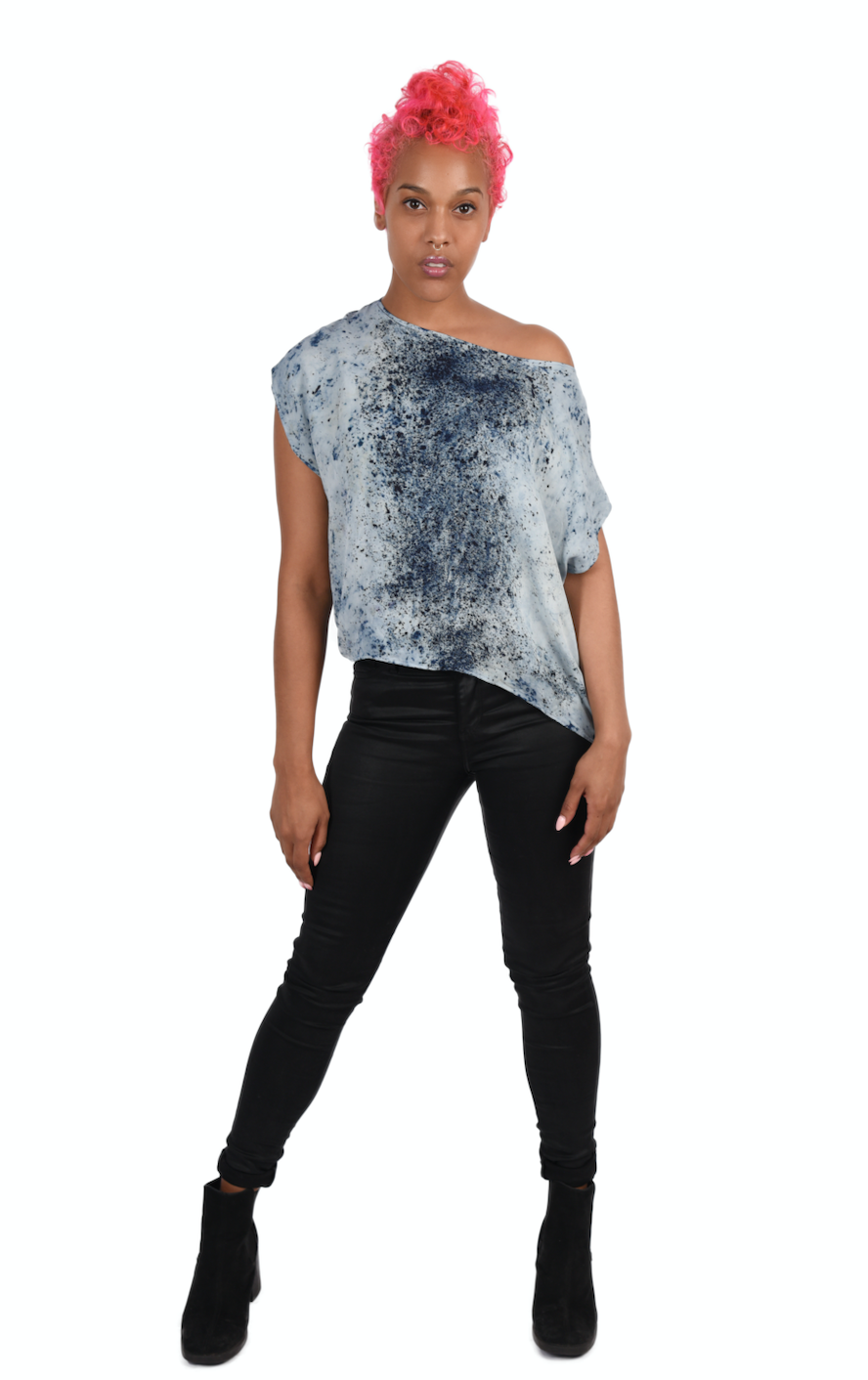 One of a Kind Watercolor Ice Dyed CAFTAN Limited Edition