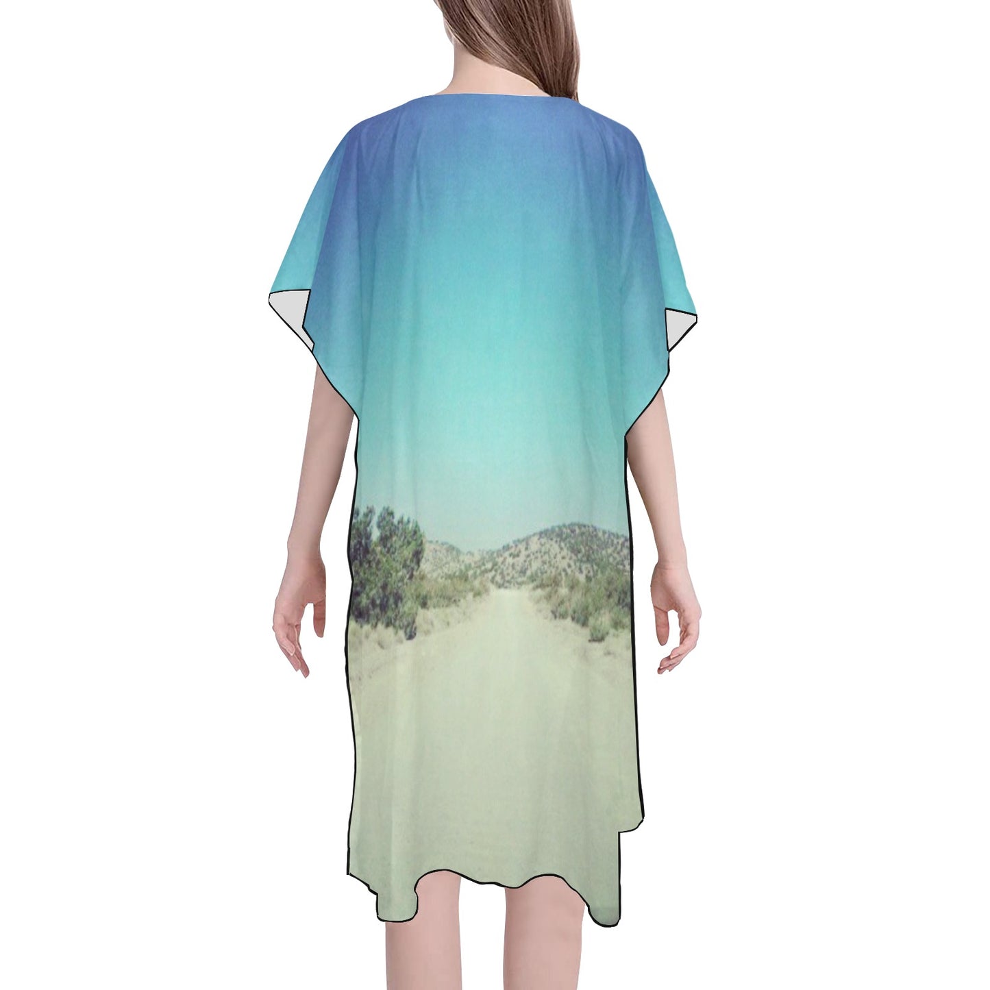 Road to Espanola, New Mexico Chiffon Lightweight Jacket