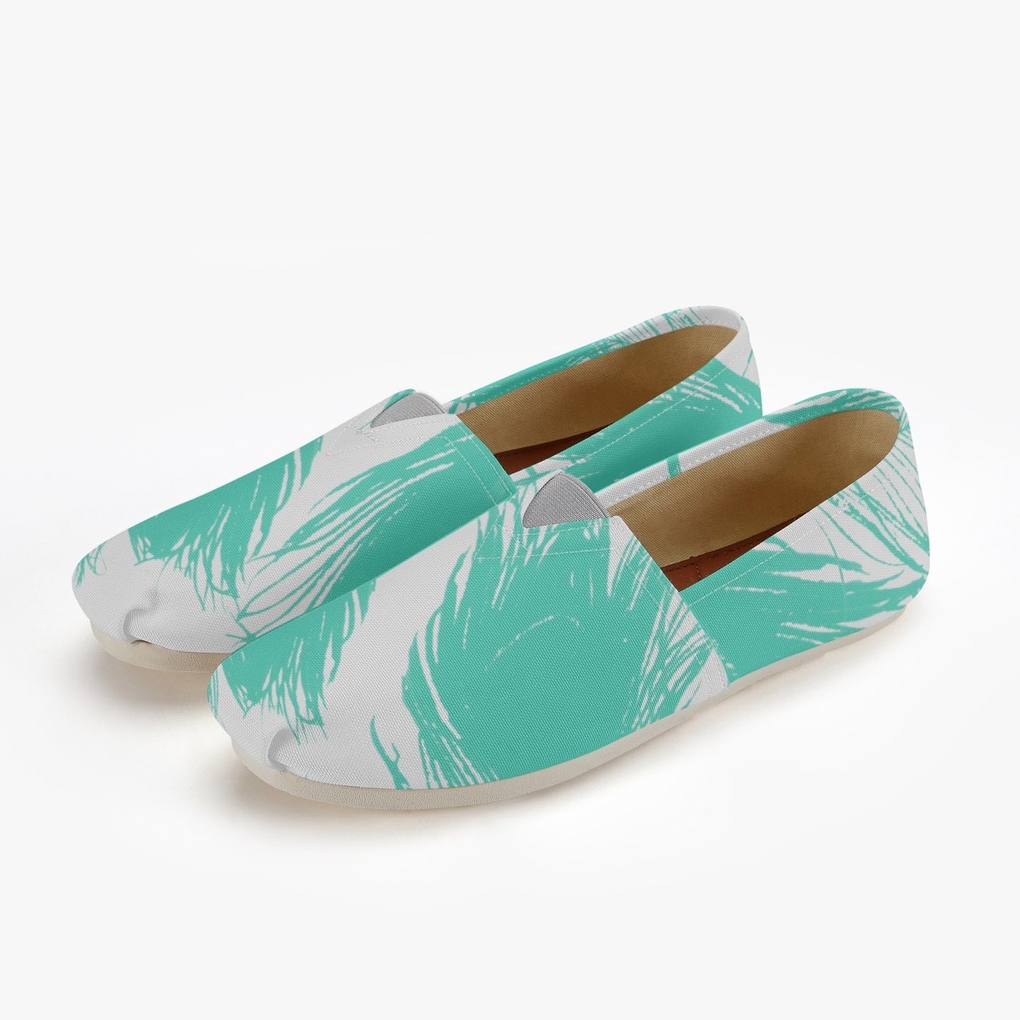 Peacock Feathers Slip on Sneakers