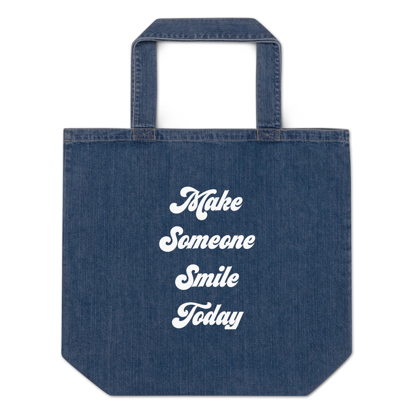 Make Someone Smile Denim Tote