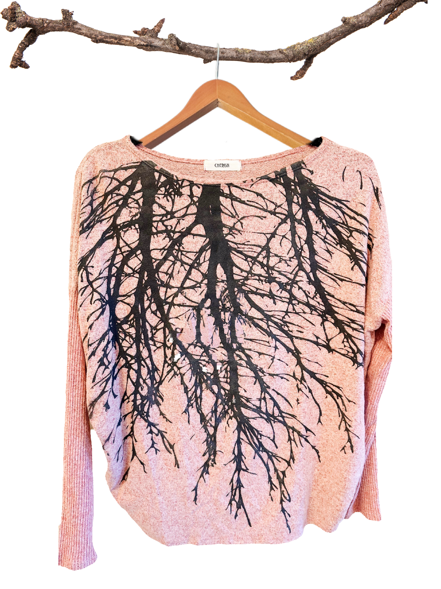 Tribe Tree Rose Quartz Sweater-ALL SIZES