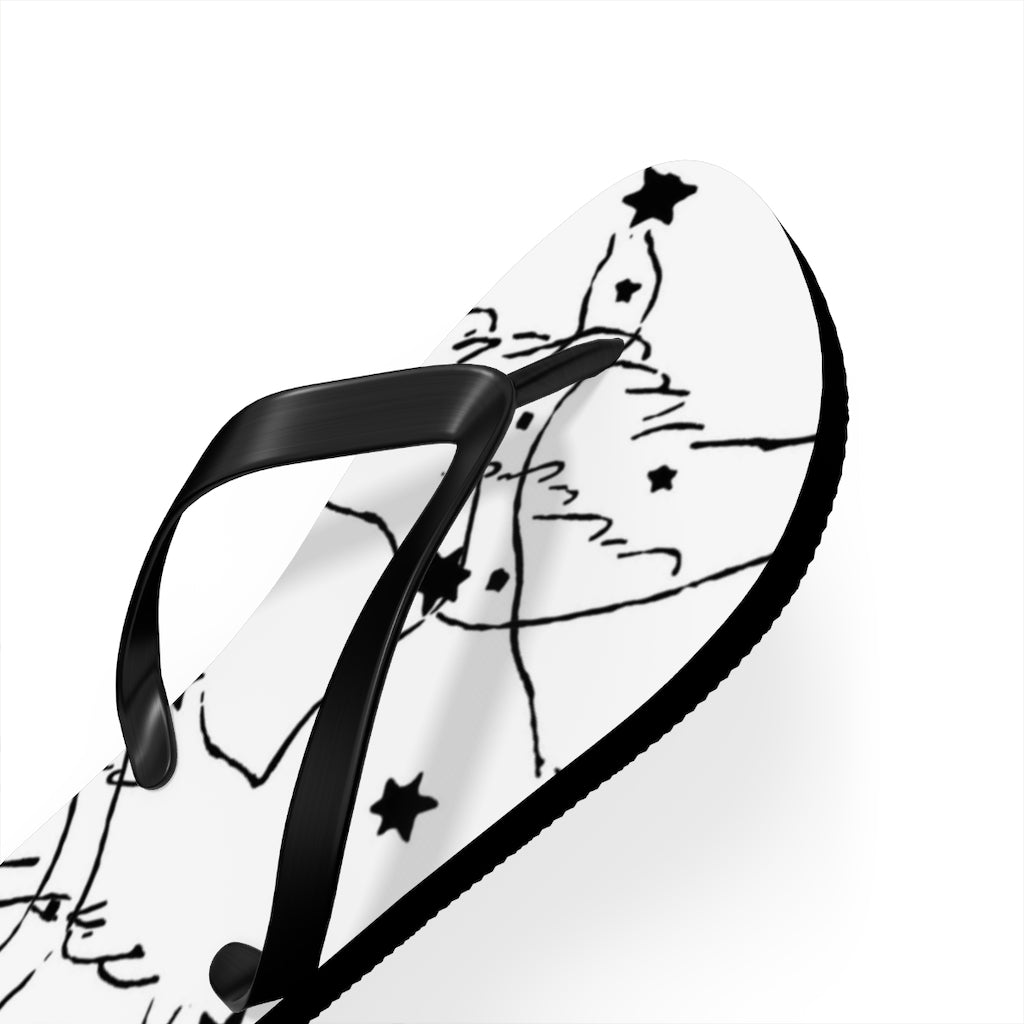 Swan Constellation Flip Flops
