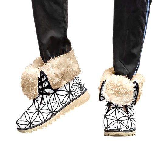 Flower of Life Plush Boots