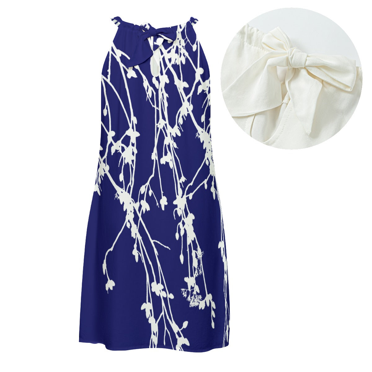 Falling Flowers Tie Dress