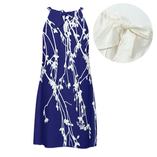 Falling Flowers Tie Dress