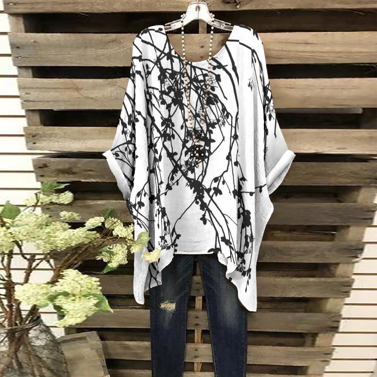 Falling Flowers Half Kaftan