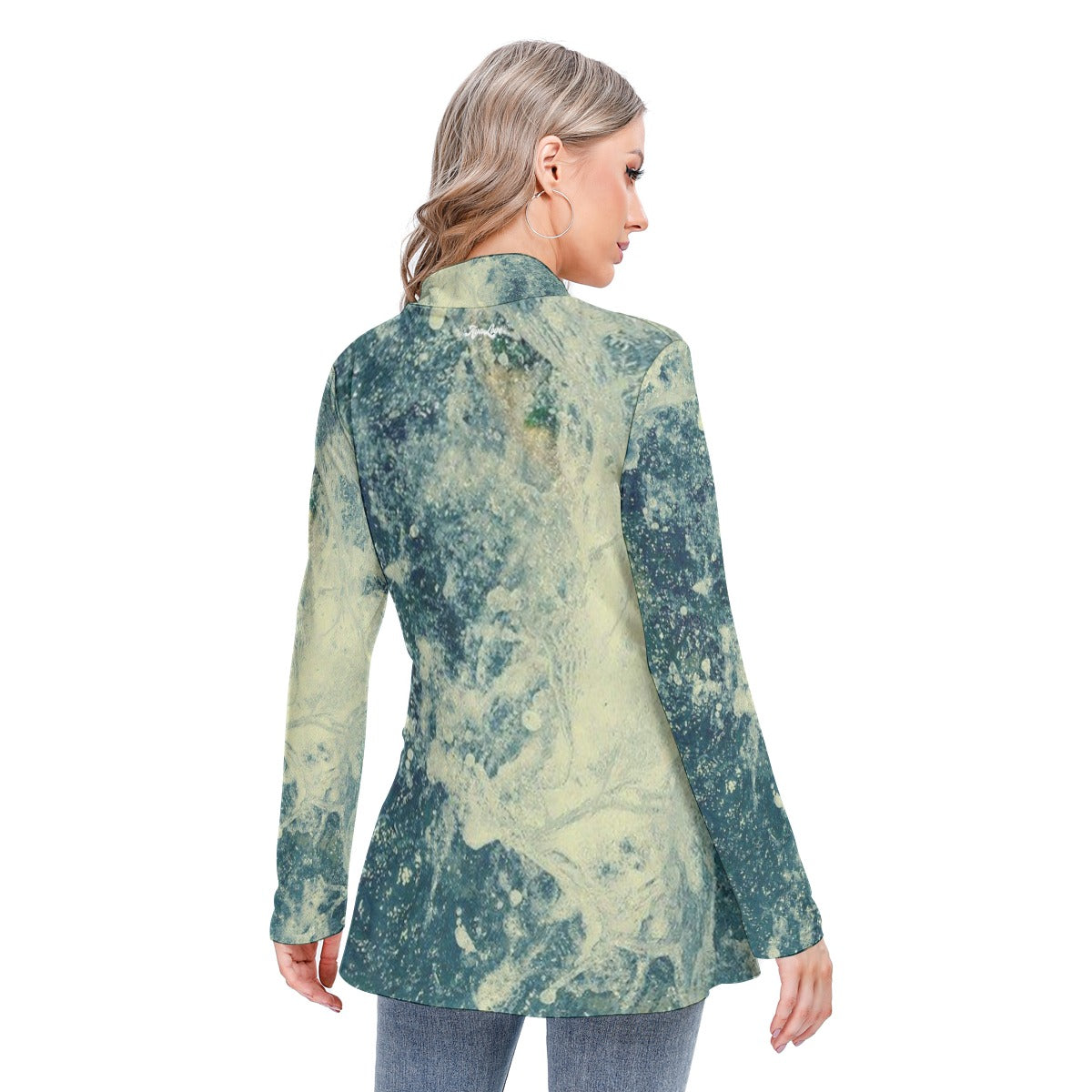 Waters of Venice Folded Neck Tunic