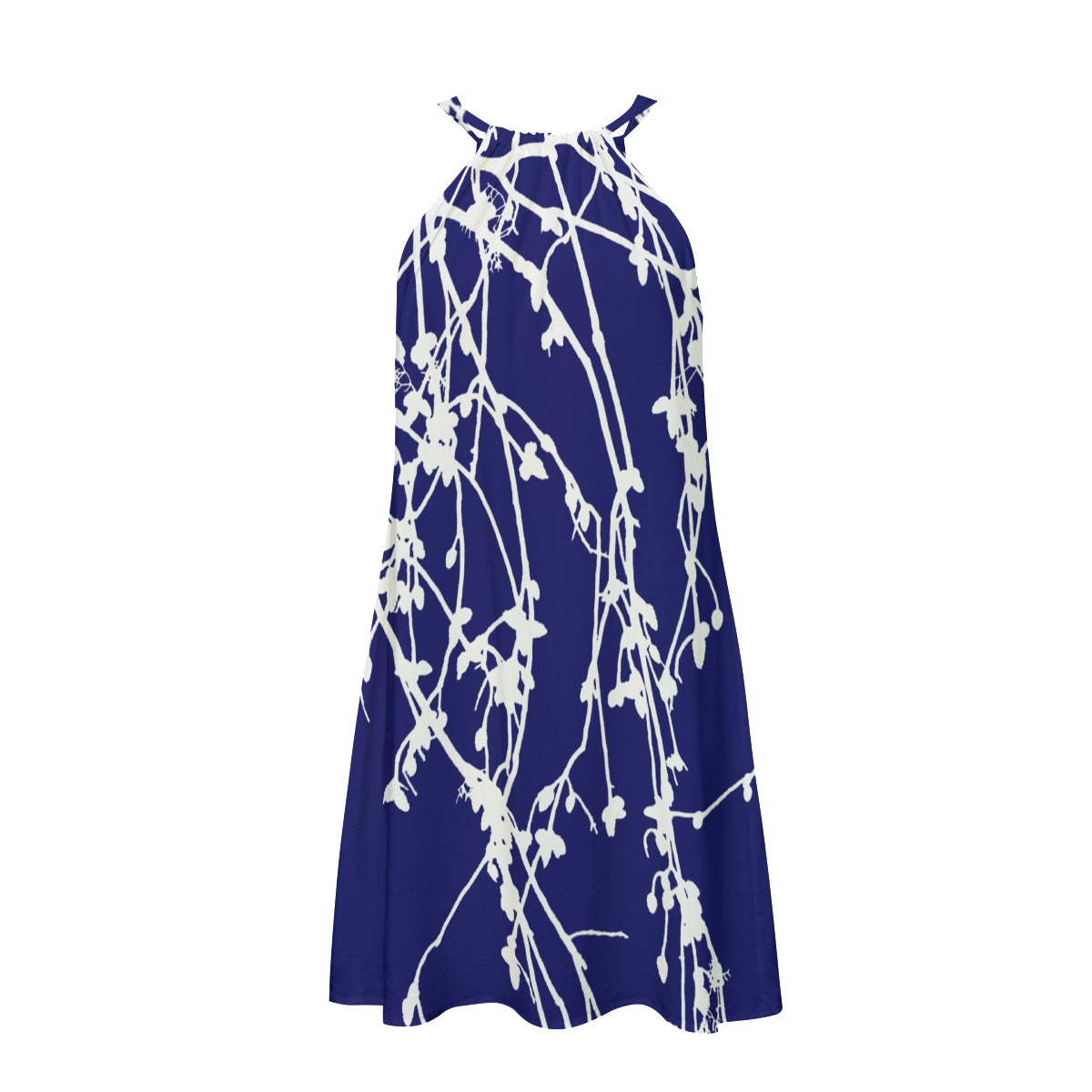 Falling Flowers Tie Dress