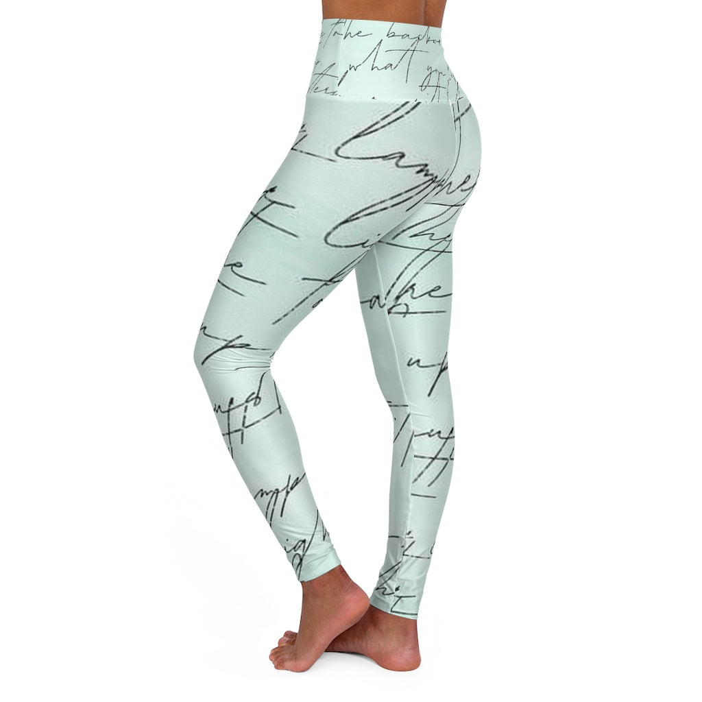 The Lamp, The Light Poetry Leggings