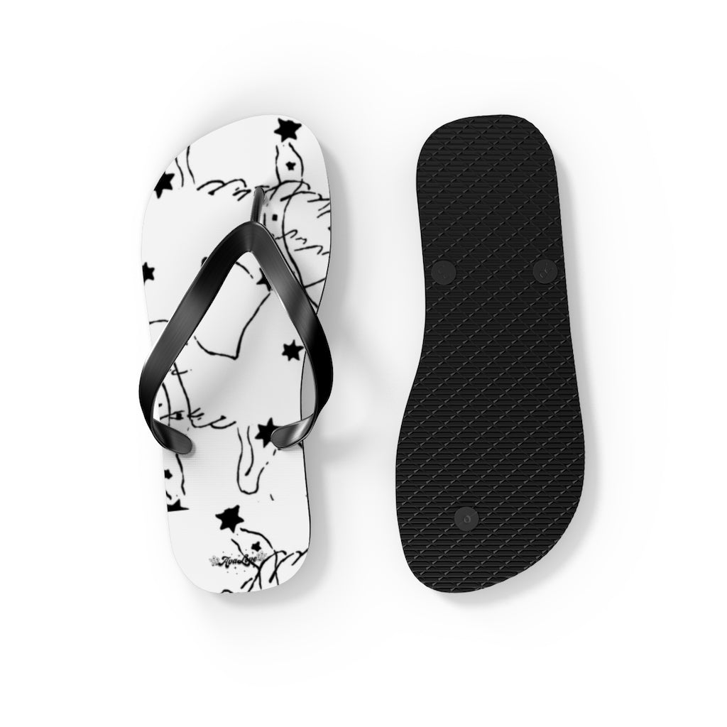 Swan Constellation Flip Flops