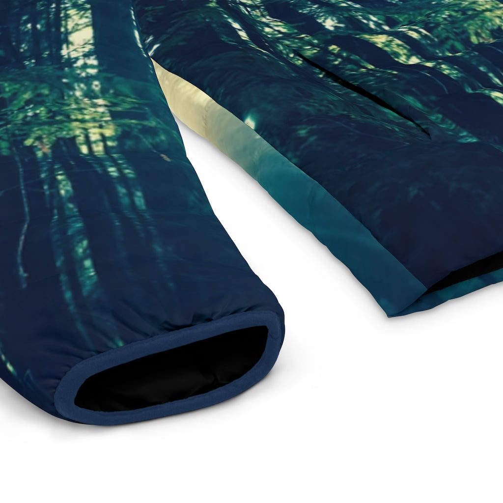 Walk with me in this sea of trees: Redwood Tree Puffy Jacket