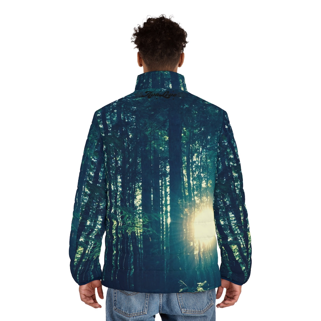 Walk with me in this sea of trees: Redwood Tree Puffy Jacket