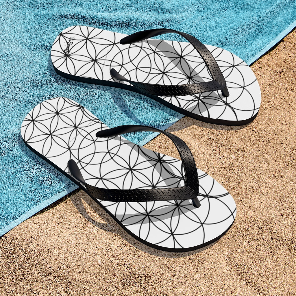 Flower of Life Flip-Flops