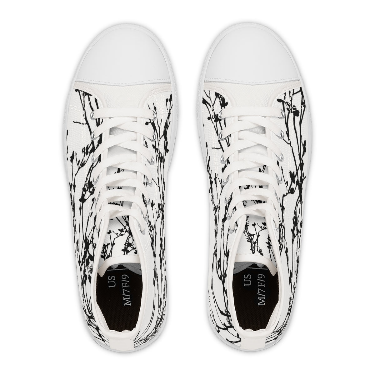 Falling Flowers Women's High Top Sneakers