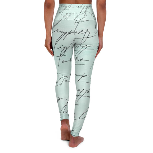 The Lamp, The Light Poetry Leggings