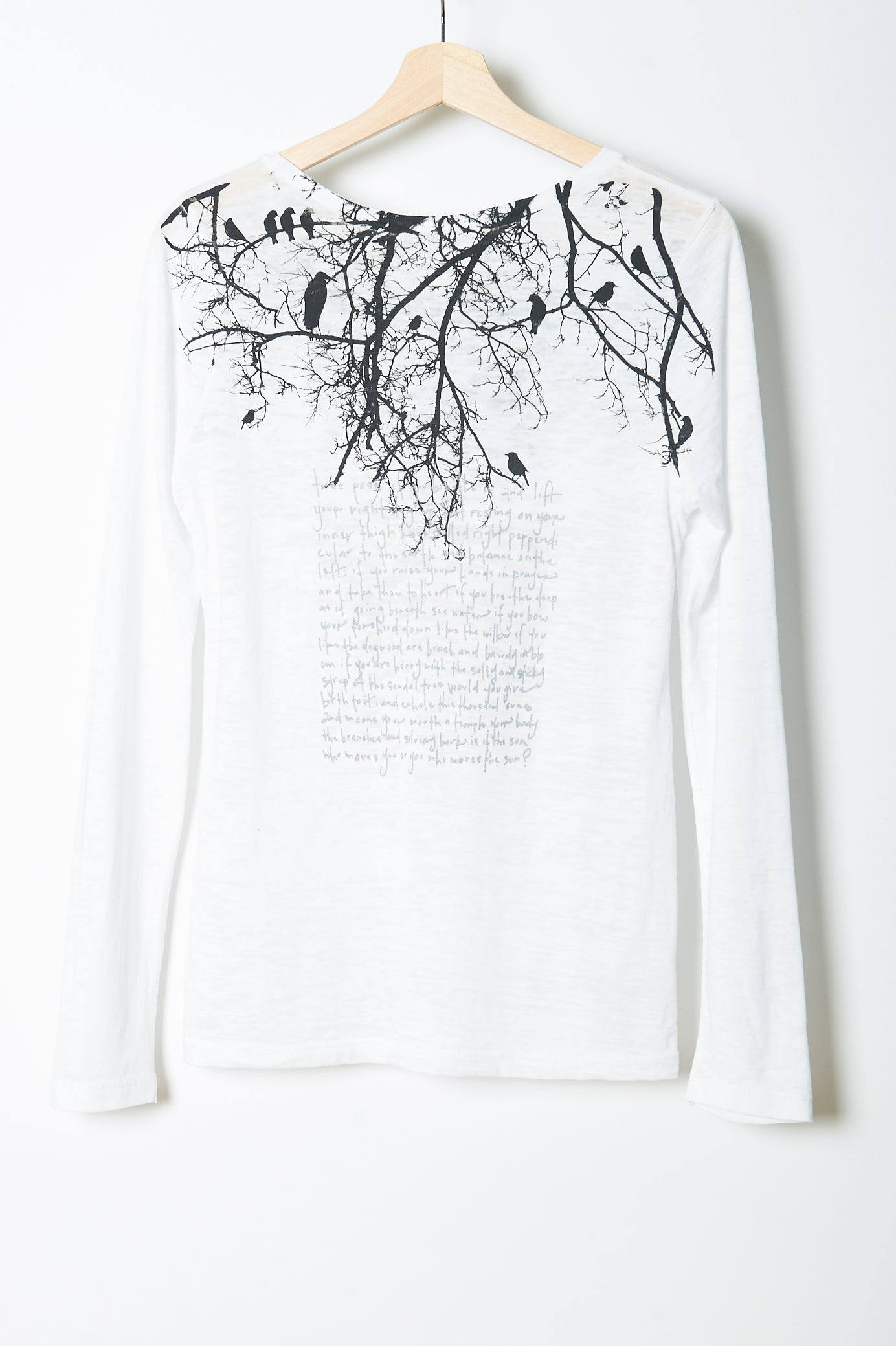Tree Branch with Poem - M and L - print both sides, limited edition