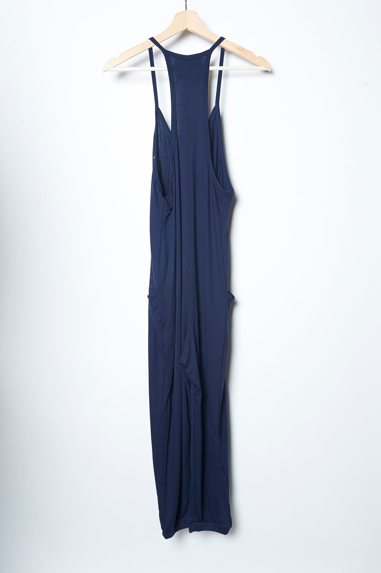 WABI SABI SALE Peacock Feather Jumpsuit Grey with copper feather