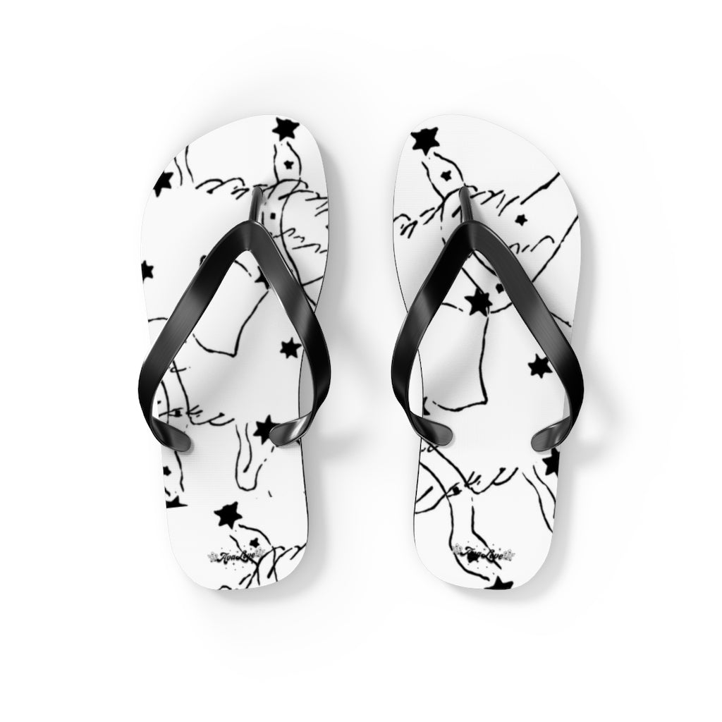Swan Constellation Flip Flops
