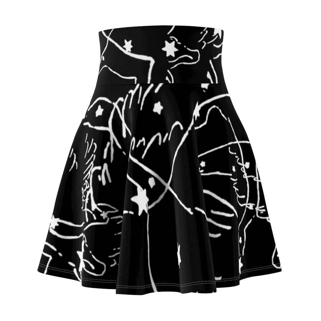 Swan Constellation Skirt- Black
