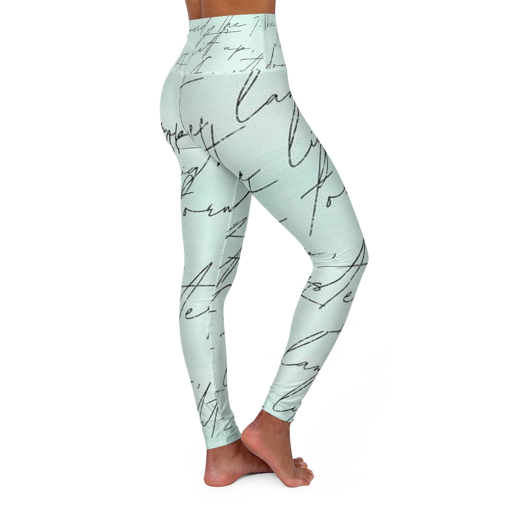 The Lamp, The Light Poetry Leggings