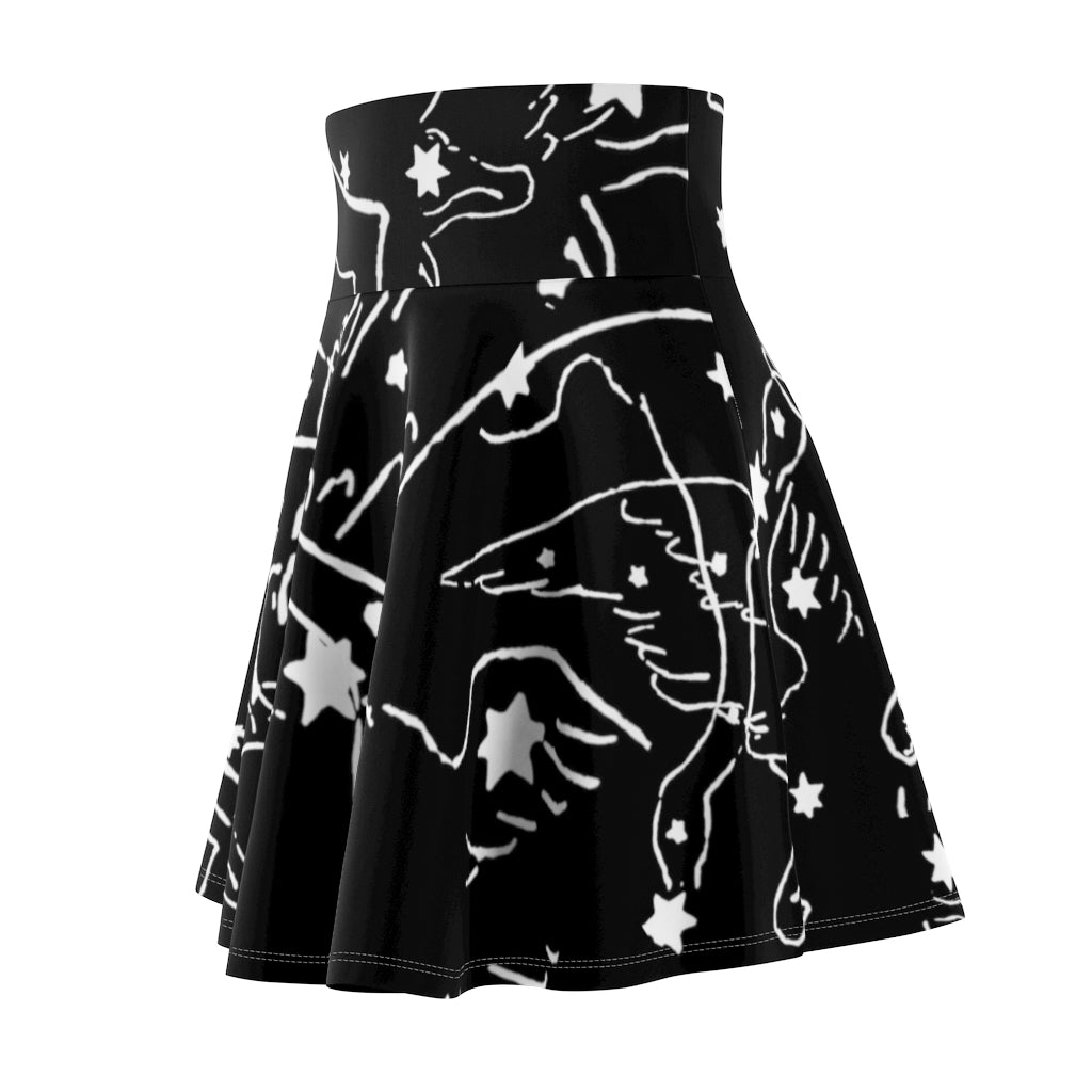 Swan Constellation Skirt- Black