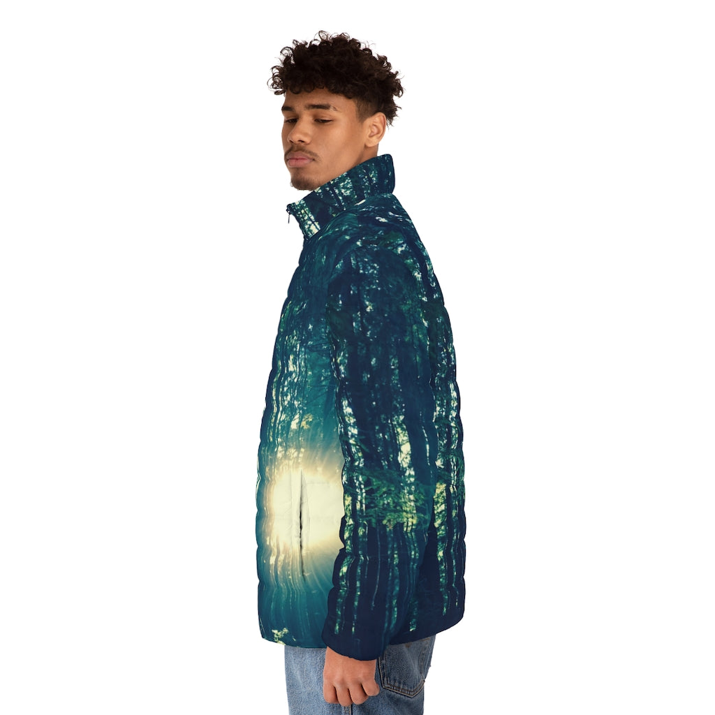 Walk with me in this sea of trees: Redwood Tree Puffy Jacket