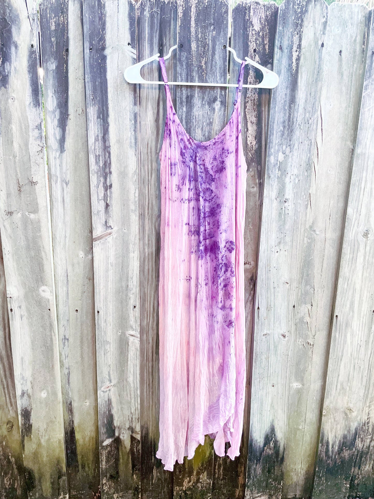 Flower Dye Dress: Rose Petal Pink: CUSTOM MADE dress- LONG OR SHORT