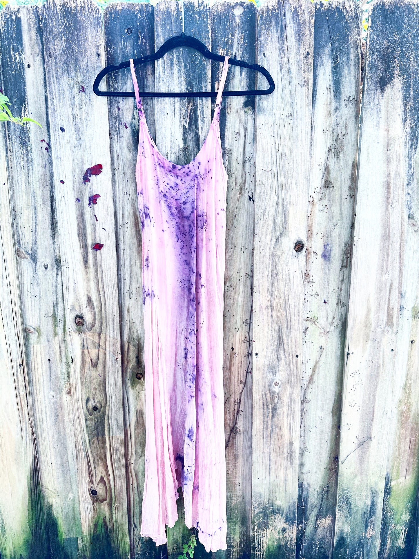 Flower Dye Dress: Rose Petal Pink: CUSTOM MADE dress- LONG OR SHORT