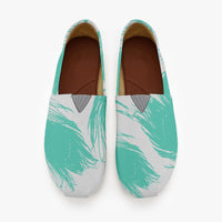 Peacock  Feathers Slip on Sneakers