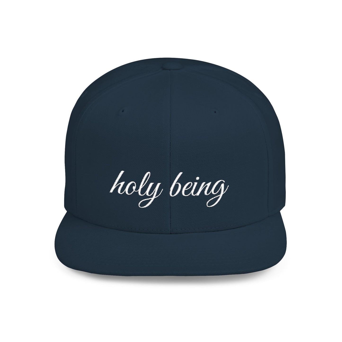 Holy Being Flat Bill Snapback Hat