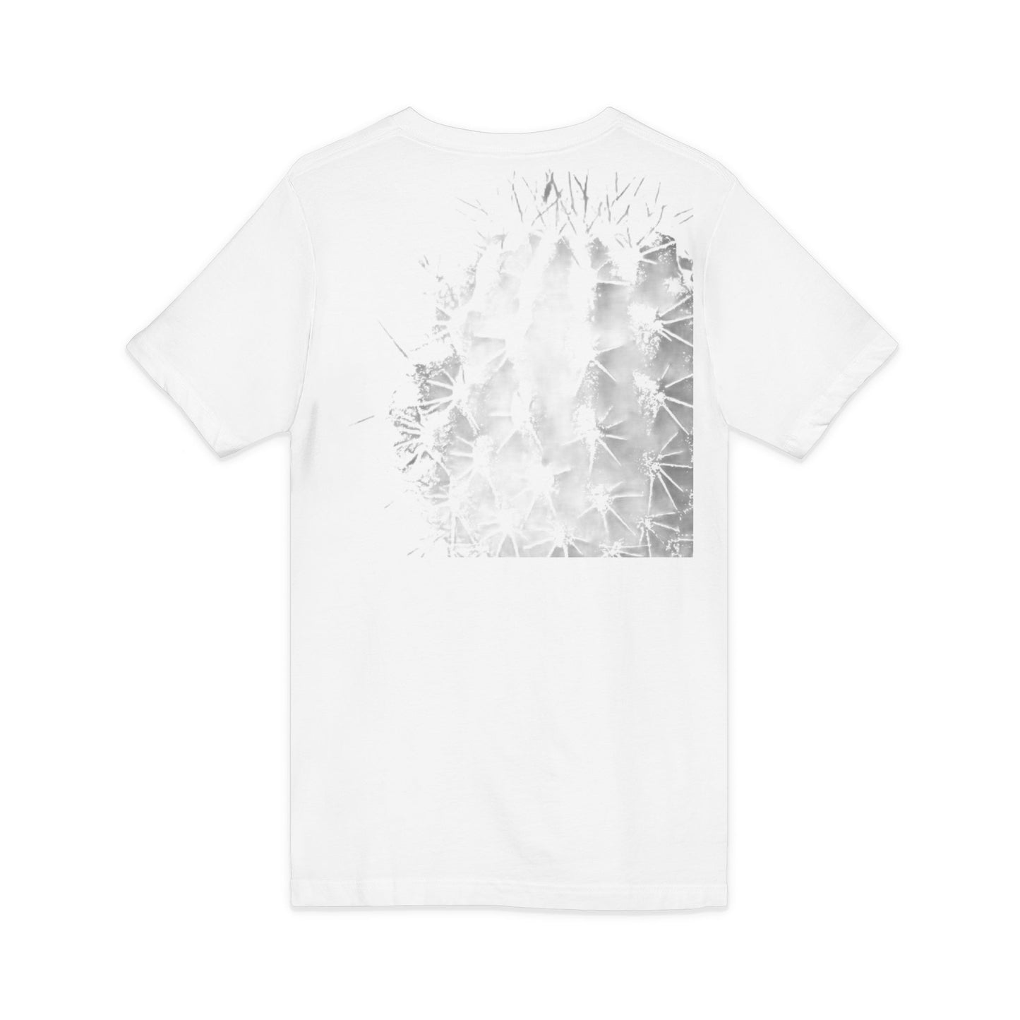 Prickly Cactus Print V-Neck Tee — Vintage Green Succulent Shirt, THE STORE, by avalove