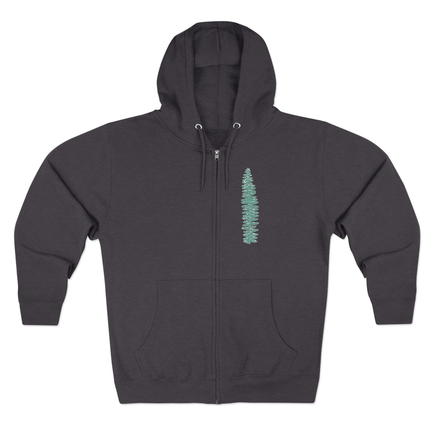 Green Fern, Forest Bathing Unisex Zip Hoodie, THE STORE, by avalove