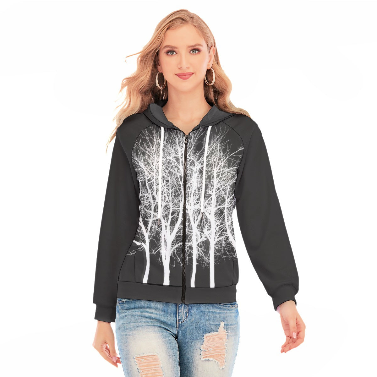 Fairytale Tree Hoodie With Zipper