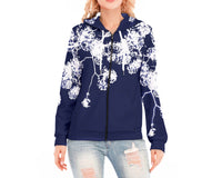 Firework Flower Hoodie With Zipper