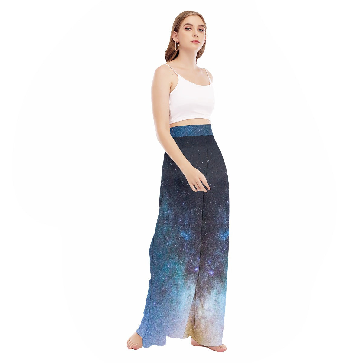 You Are The Universe High Waist Wide Leg Trousers