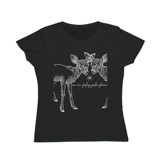 Two Deer, We are Falling Flowers Women's Organic Tee