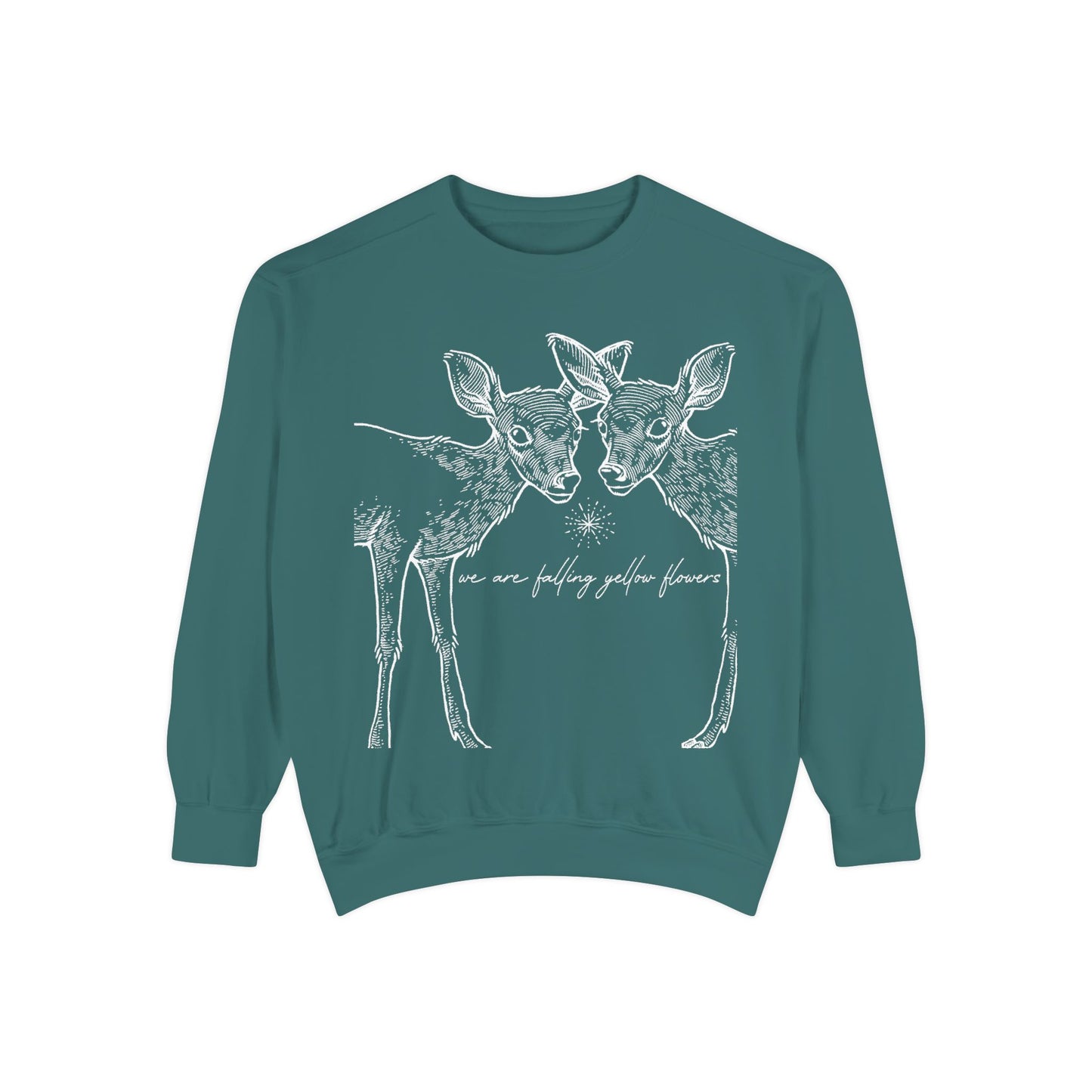 Two Deer Classic Garment-Dyed Sweatshirt- UNISEX