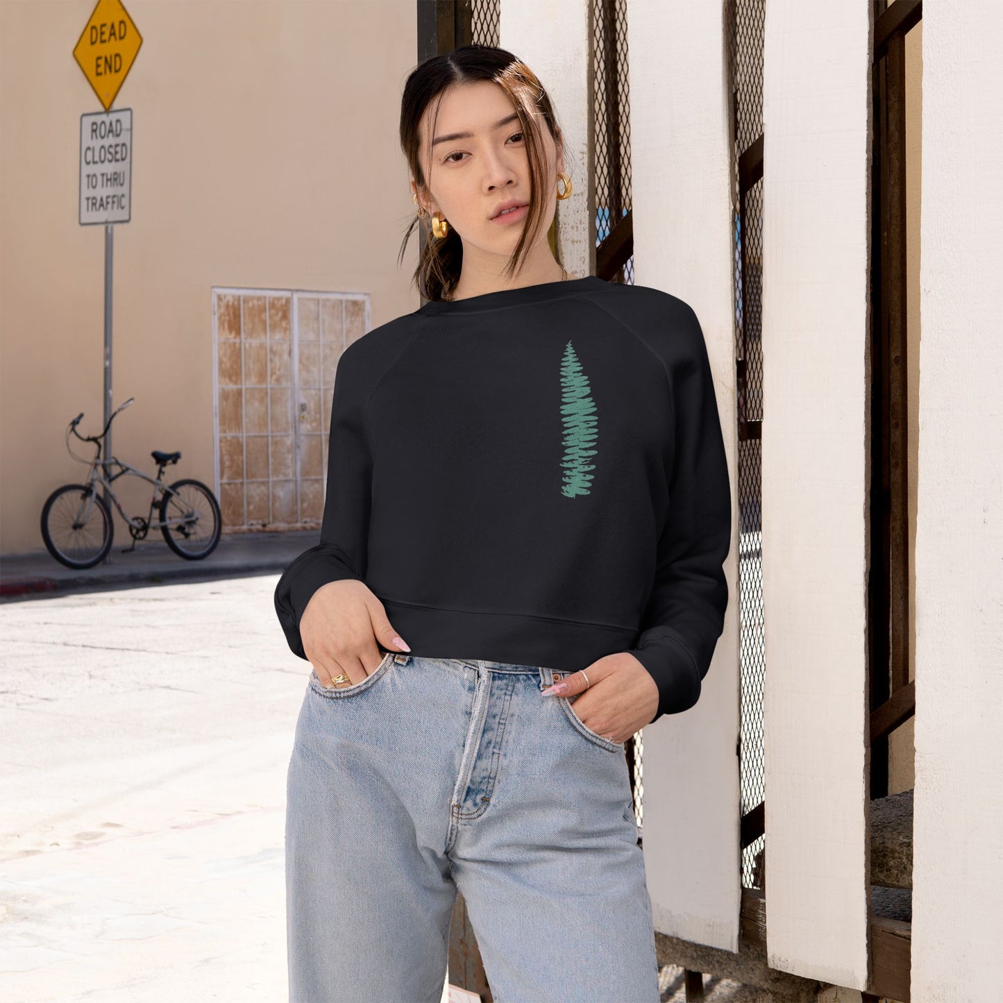 The Green Fern, Forest Bather! - Women's Fleece Pullover - The Store, by avalove