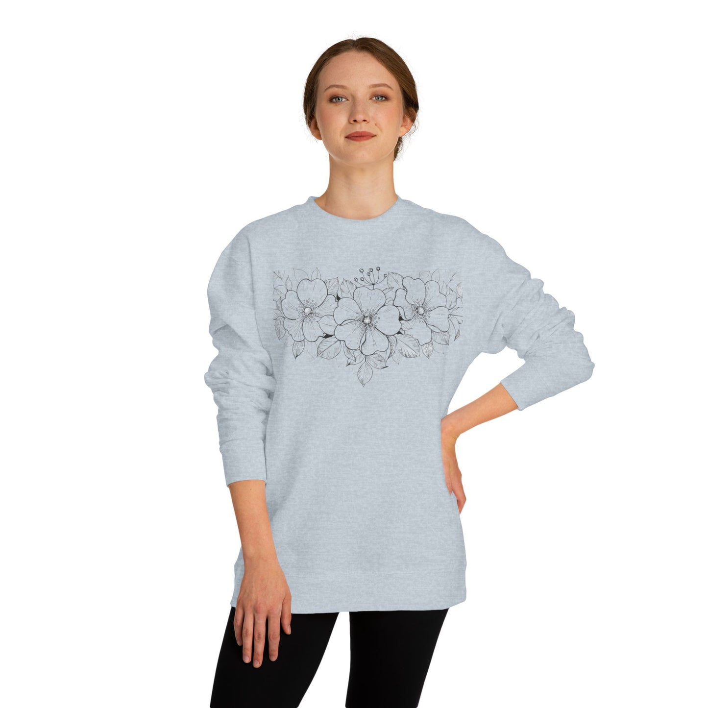 Cowgirl Flowers Crewneck Sweatshirt- The Store, by avalove
