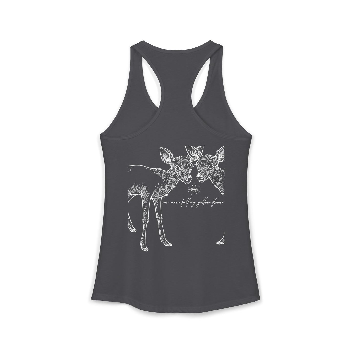 Two Deer- We Are Falling Flowers- Tank Basic- THE STORE, by avalove